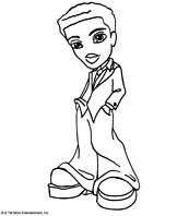 coloriage bratz boy decontracte